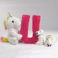 color: Pretty Pink - letter u toy